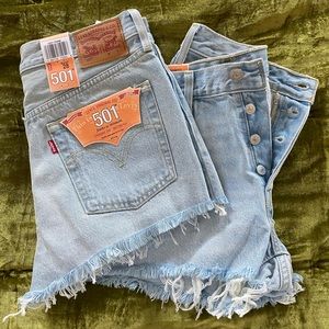 Levi High Waisted Jean Shorts